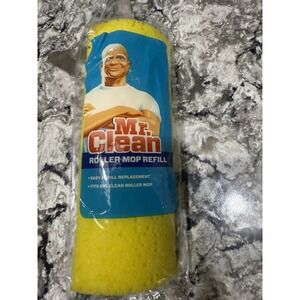 Mr. Clean Roller Mop Refill Classic Pad Yellow Absorbent Sponge New Sealed